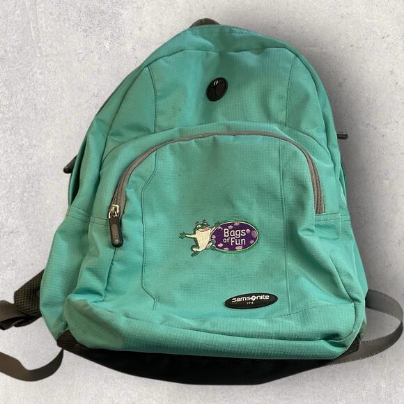 Samsonite Kids Aqua “Bags of Fun” Retired Backpack Teal School Travel Bag - Picture 1 of 11